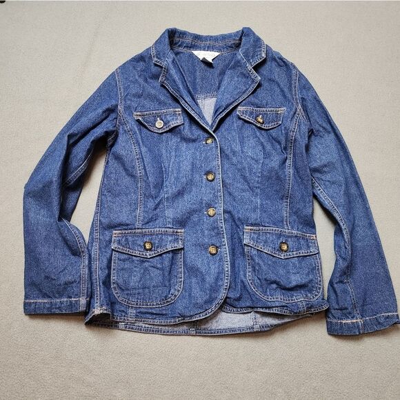 Vintage 90s Women's Northern Reflections Denim Jacket Sz Med - Picture 1 of 16